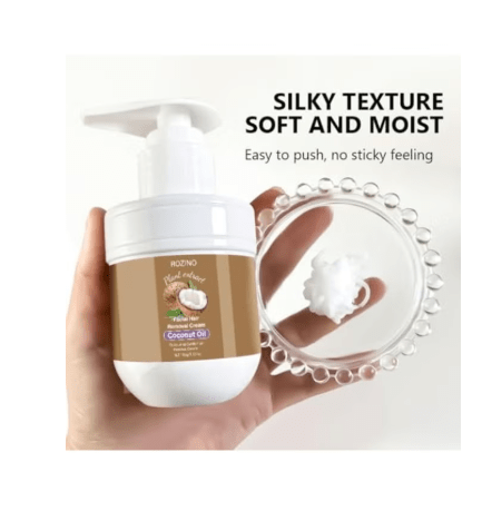 Crema depilatoria facial con aceite de coco, crema suave para el cuerpo, para labio superior - Quierox - Tienda Online