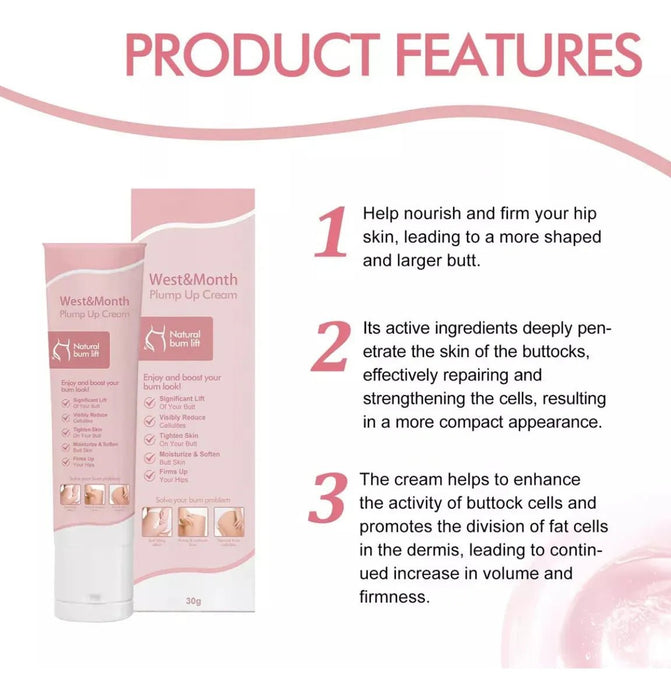 Crema Para Reafirmar Los Glúteos Y Levantar Los Glúteos - Quierox - Tienda Online