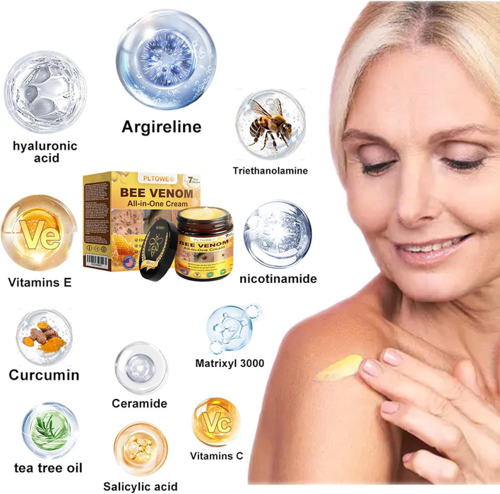 Crema todo en uno Pltowe con veneno de abeja, crema para el tratamiento de la piel - Quierox - Tienda Online