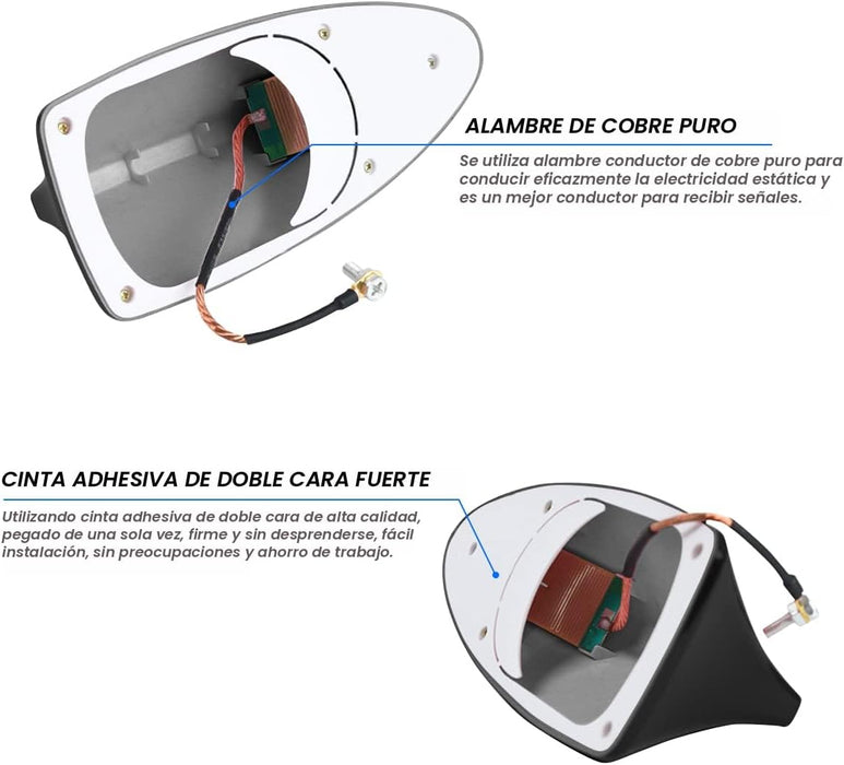 Cubierta de antena de aleta de tiburón para automóvil - Quierox - Tienda Online