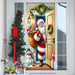 Cubierta navideña para puerta, decoración de Papá Noel, pancarta de Feliz Navidad - Quierox - Tienda Online