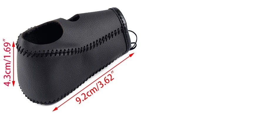 Cubierta para pomo de cambio de marchas de PU negra cosida a mano, para Honda - Quierox - Tienda Online