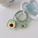 Cubierta protectora de estilo aguacate para cable de datos de cargador Apple - Quierox - Tienda Online