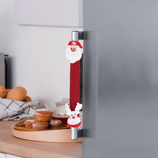 Cubiertas navideñas para manijas de puertas de refrigeradores - Quierox - Tienda Online