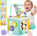 Cubo de actividades de madera Airlab, juguetes Montessori para bebés de 1, 2 y 3 años - Quierox - Tienda Online