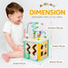 Cubo de actividades de madera Airlab, juguetes Montessori para bebés de 1, 2 y 3 años - Quierox - Tienda Online