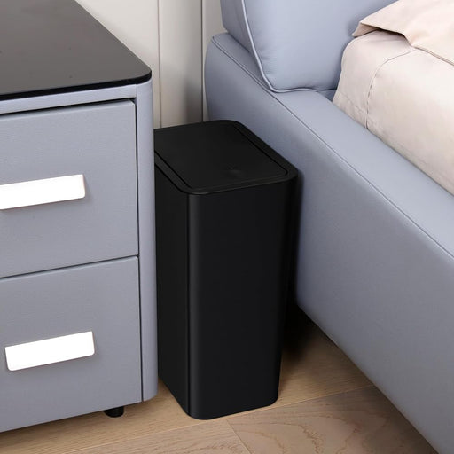 Cubo de Basura para Baño, Papelera de Espacio Reducido con Tapa Emergente - Quierox - Tienda Online