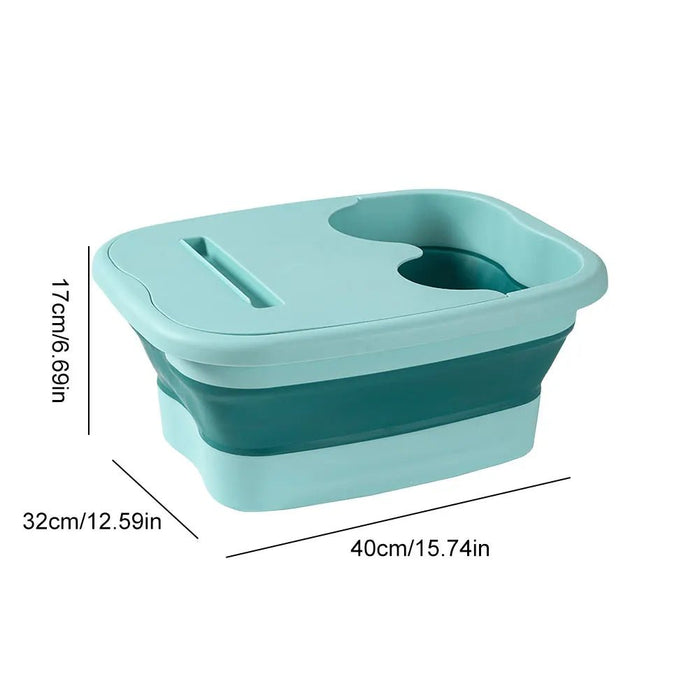 Cubo portátil para masaje de pies fácil de guardar bandeja plegable para baño de pies - Quierox - Tienda Online