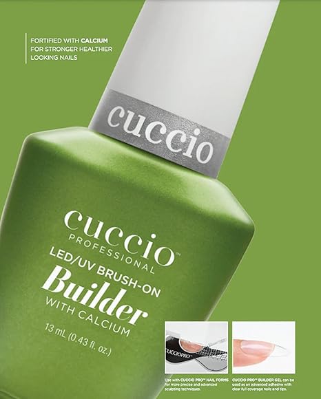 Cuccio Esmalte de uñas De Gel constructor con calcio 13 ml, transparente - Quierox - Tienda Online