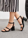 CUCCOO BIZCHIC Zapatos minimalistas de mujer con tira al tobillo de piel sintética - Quierox - Tienda Online