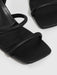 CUCCOO BIZCHIC Zapatos minimalistas de mujer con tira al tobillo de piel sintética - Quierox - Tienda Online