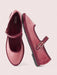 CUCCOO DOLLMOD Zapatos planos de estilo Mary Jane de terciopelo clásicos - Quierox - Tienda Online