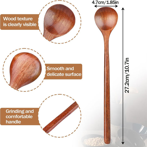 Cuchara de sopa de madera coreana larga - Quierox - Tienda Online