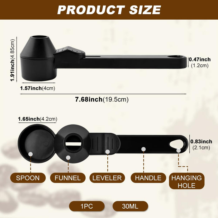 Cuchara medidora de café molido de 1 cucharada y embudo para cápsulas K-Cup - Quierox - Tienda Online