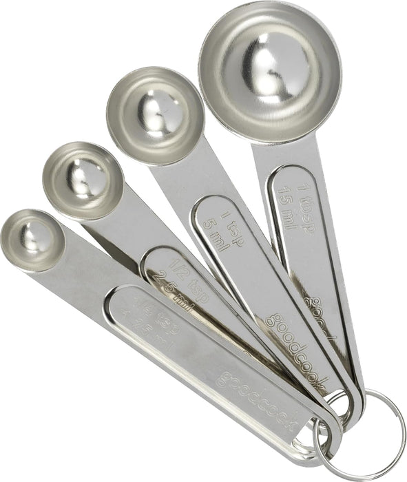 Cucharas de medir acero inoxidable, Set de 4, Plateado - Quierox - Tienda Online