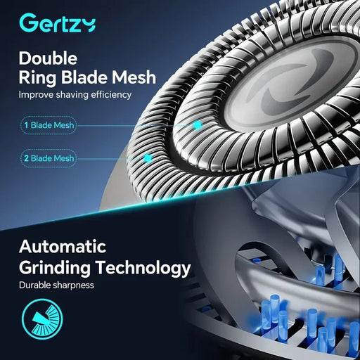 Cuchilla de afeitar giratoria 3D para hombre - Recargable por USB - Quierox - Tienda Online