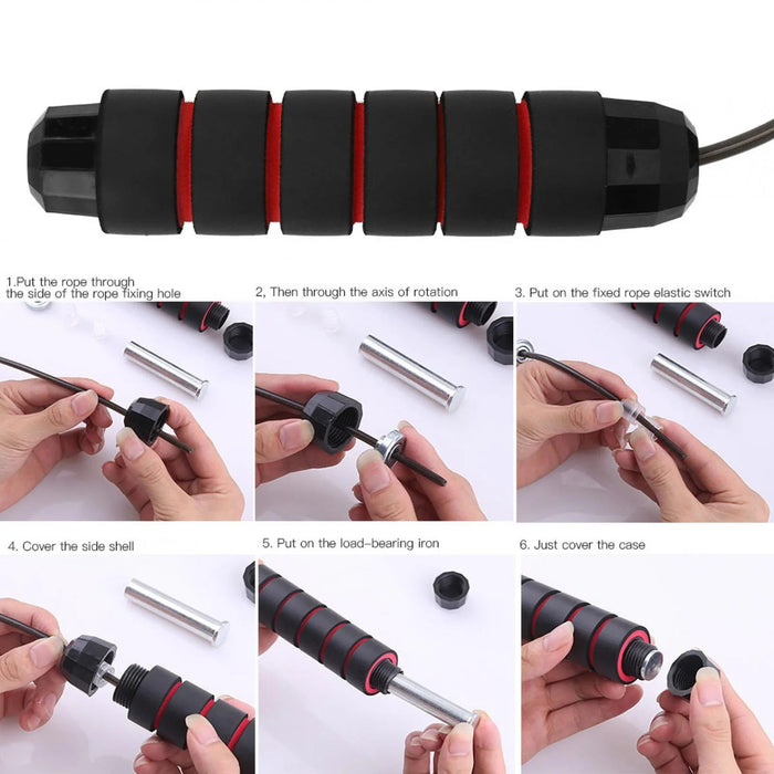 Cuerda para saltar, cuerda gruesa de acero para entrenamiento - Quierox - Tienda Online