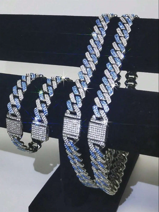 CVNANA - 1 collar de cadena gruesa unisex de 14 mm con tapa abatible, estilo hip - hop - Quierox - Tienda Online