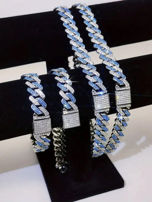 CVNANA - 1 collar de cadena gruesa unisex de 14 mm con tapa abatible, estilo hip - hop - Quierox - Tienda Online