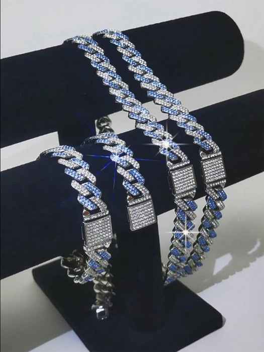 CVNANA - 1 collar de cadena gruesa unisex de 14 mm con tapa abatible, estilo hip - hop - Quierox - Tienda Online