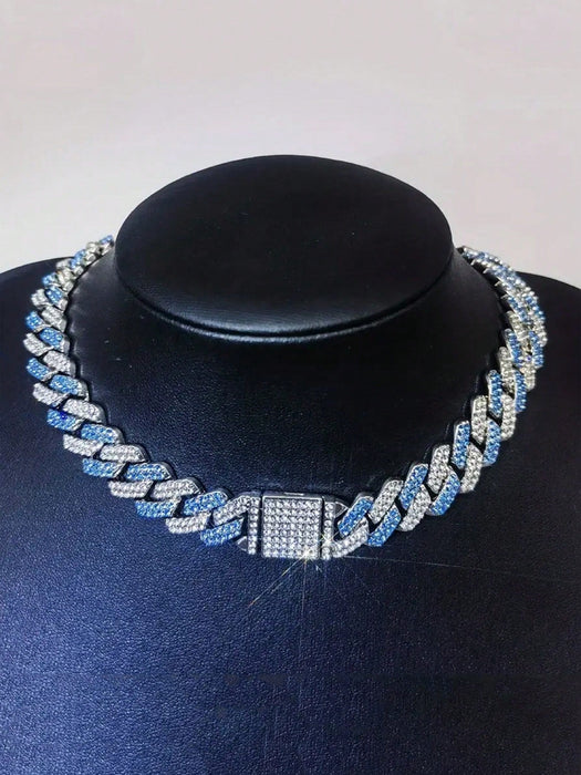 CVNANA - 1 collar de cadena gruesa unisex de 14 mm con tapa abatible, estilo hip - hop - Quierox - Tienda Online