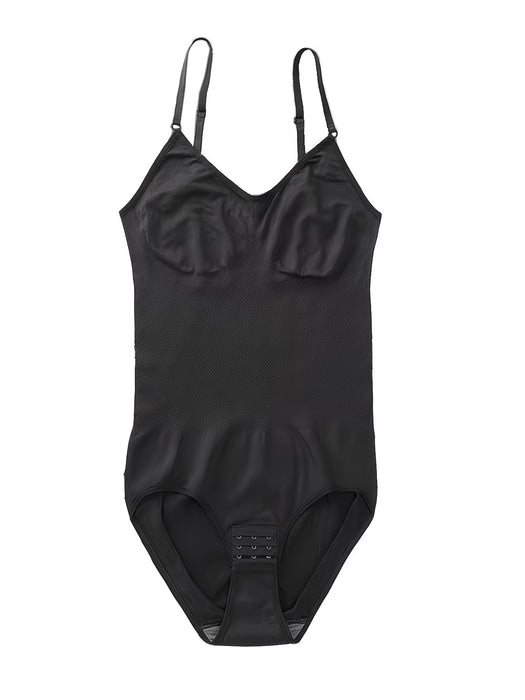 Body de mujer sin costuras con cintura ceñida, control de abdomen y gancho en la entrepierna