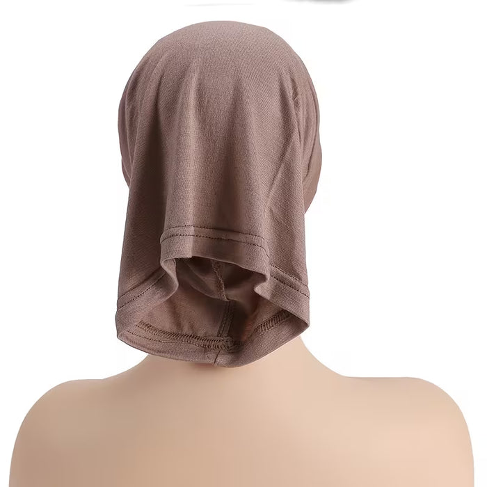 Pack de 4 Gorros, Pañuelos Interiores de Color Sólido, Base para Cintas Musulmanas
