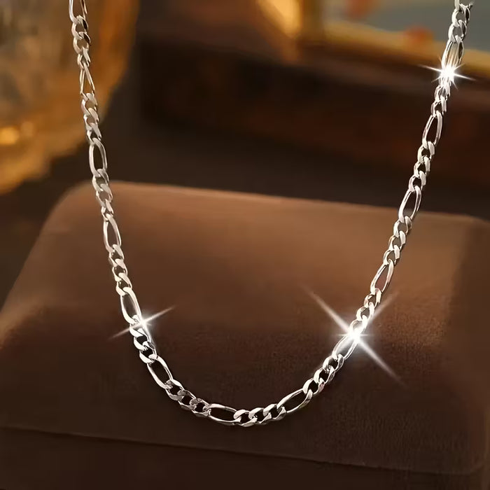 Collar Fijaro de Acero Inoxidable Elegante para Mujeres/Hombres 40cm