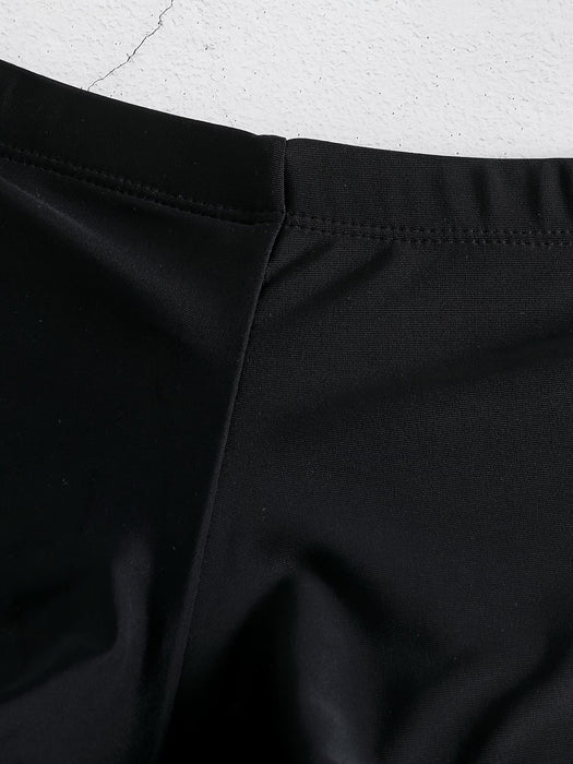 Shorts de Bikini Negros de Cintura Alta para Mujer, Diseño Levanta Glúteos y Ajuste Curvilíneo