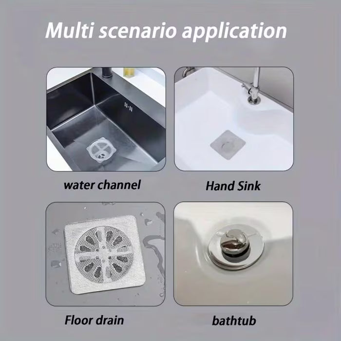 12 piezas de cubierta de desagüe de piso flexible