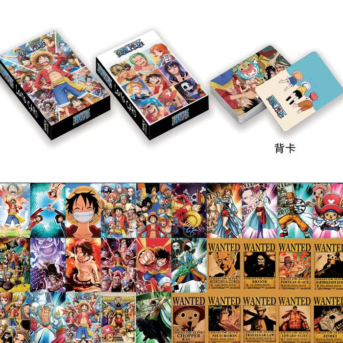 Set de 30 tarjetas Lomo de animación de piratas, una colección de miembros de sombreros de paja