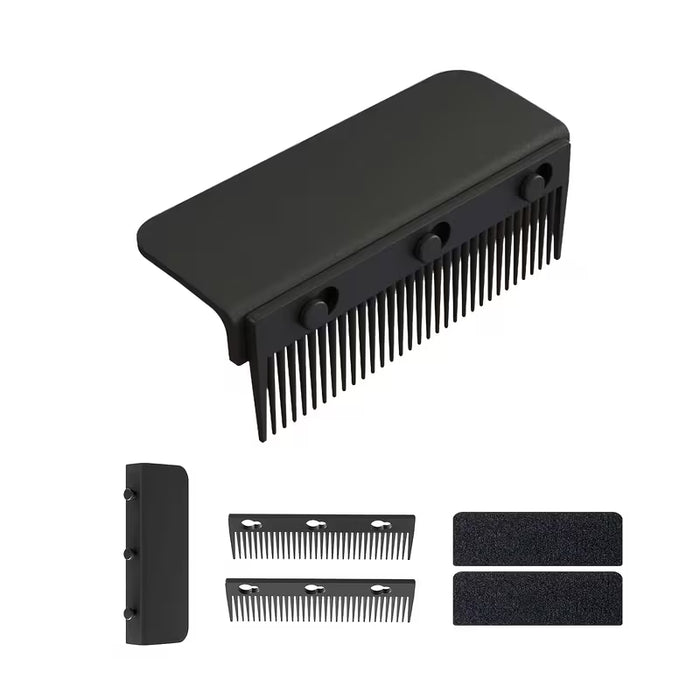 1 peine alisador negro resistente al calor con caja - Ideal para usar con planchas color aleatorio