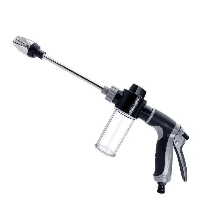1 Pistola de agua a alta presión para lavado de coches con boquilla larga y jarra de espuma