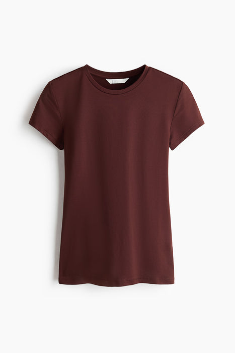 H&M Camiseta ajustada de microfibra