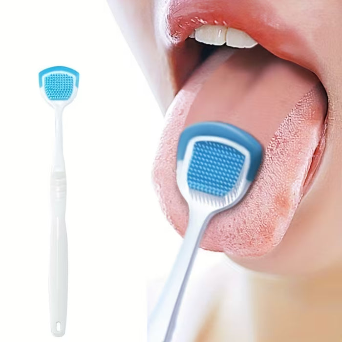 1pcs Raspador de Lengua Fácil de Sostener, Aliento y Encías Saludables - Elimina el Mal Aliento