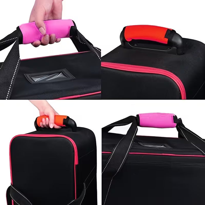 1 funda de asa de maleta ideal para equipaje, bolsos y mochilas color verde brillante