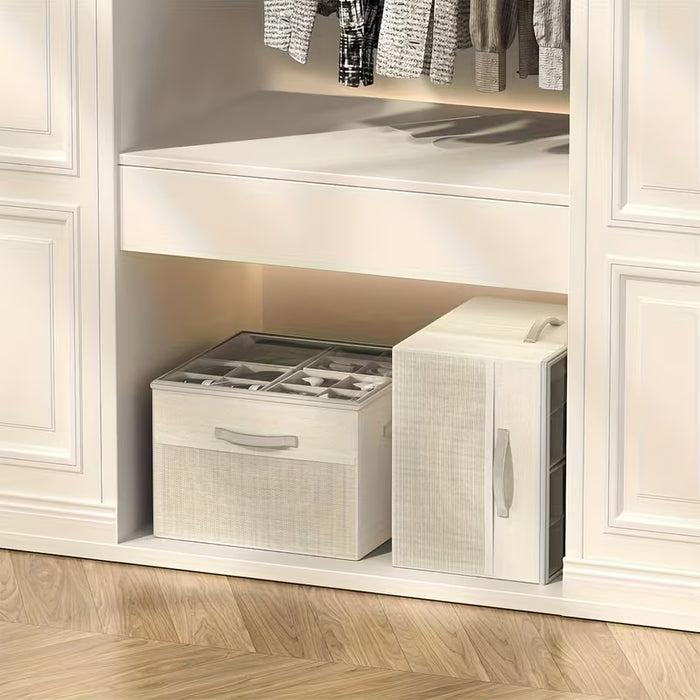 Caja de almacenamiento plegable multifuncional para ropa y zapatos para hasta 16 pares
