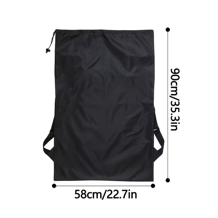 Mochilas grandes para ropa sucia, material de poliéster resistente a desgarros y roturas con cierre de cordón