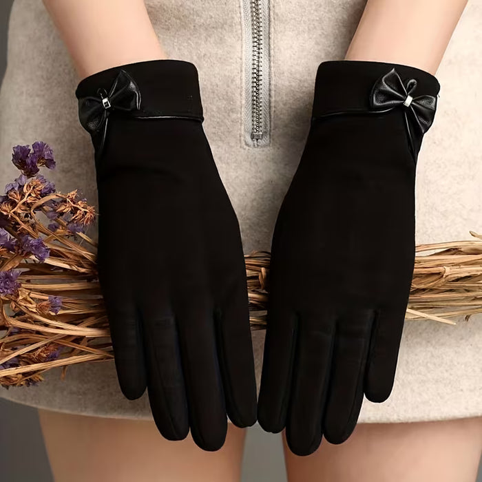 Guantes de Pantalla Táctil a la Moda para Mujer con Forro