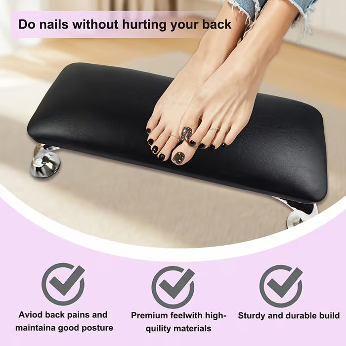 Cojín de mano para arte de uñas, soporte de uñas elevado, herramientas de uñas, rosado