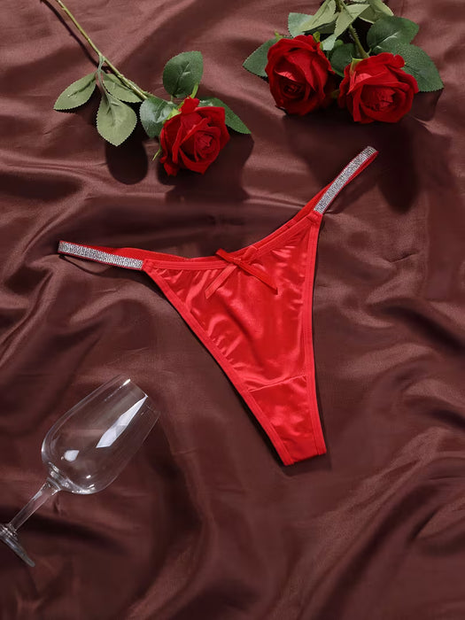 SHEIN Bragas de mujer sexys y atractivas con lazo
