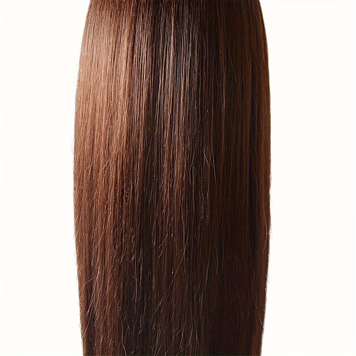 Cabeza de Maniquí de 85% Cabello Humano con Soporte de Pinza para Mesa