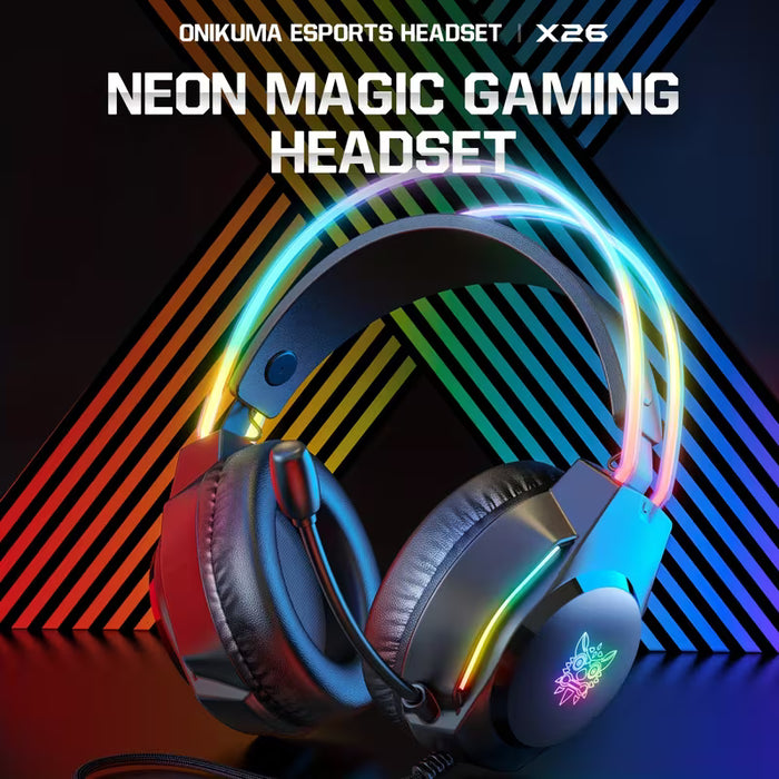Auriculares de Juego con Cable ONIKUMA con Micrófono con Cancelación de Ruido