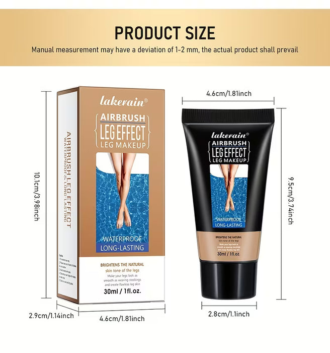 Maquillaje para Piernas, Airebrush para Piernas, Corrector, Hidratante, Resistente al Agua