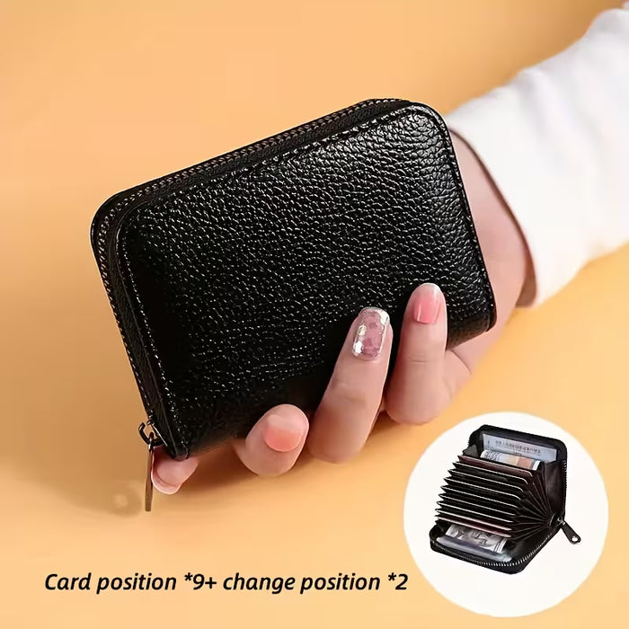 Billetera para hombre con compartimento con cremallera, para organizar y proteger tus esenciales