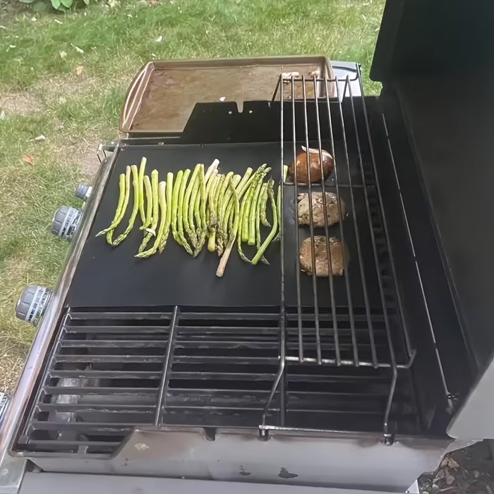 1pcs de Tapetes de Parrilla de Teflón, Resistentes al Calor, Antiadherentes y Reutilizables