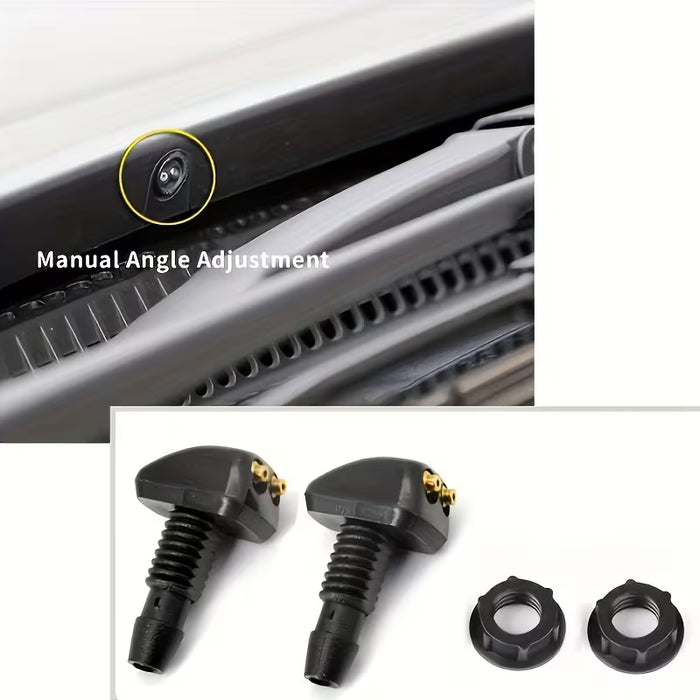 Paquete de 2 boquillas para limpiaparabrisas de coche - Material de nailon duradero