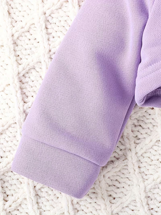 Conjunto de tres piezas para bebé niña de otoño e invierno