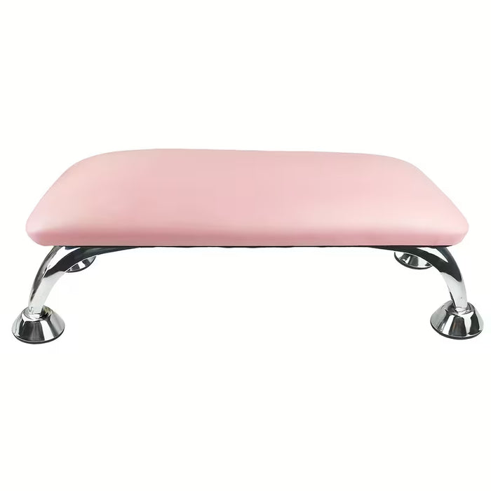 Cojín de mano para arte de uñas, soporte de uñas elevado, herramientas de uñas, rosado