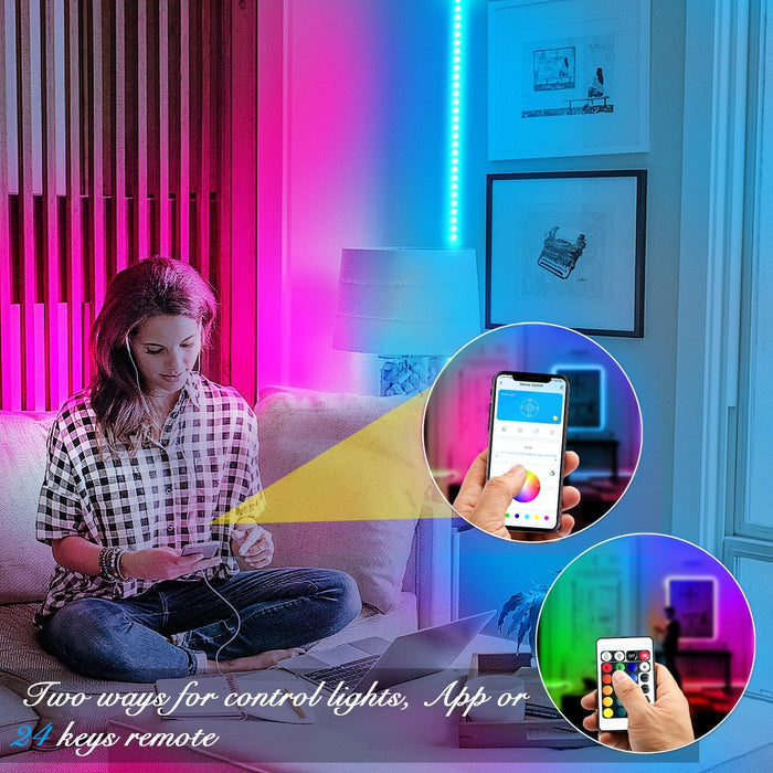 DAYBETTER Tira de luces LED inteligentes de 100 pies con control remoto de aplicación - Quierox - Tienda Online